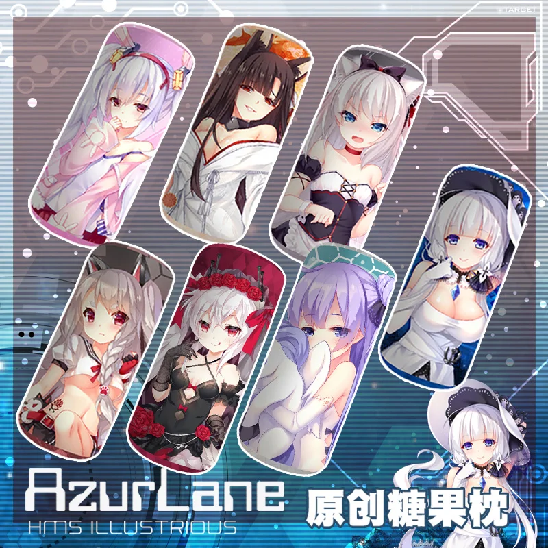 

Новинка, подушка для шеи с героями мультфильмов аниме «Азур Лейн», украшение для кровати, подарок