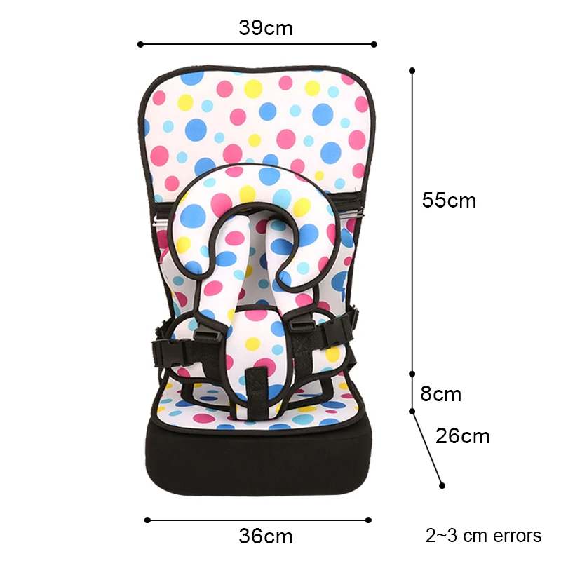 Thicken Cushion For 3~7Y Baby Protect Sitting Safety Pad Adjustable Children Seat Travel Mat 7 Colors Infant Heighten Safe Seats