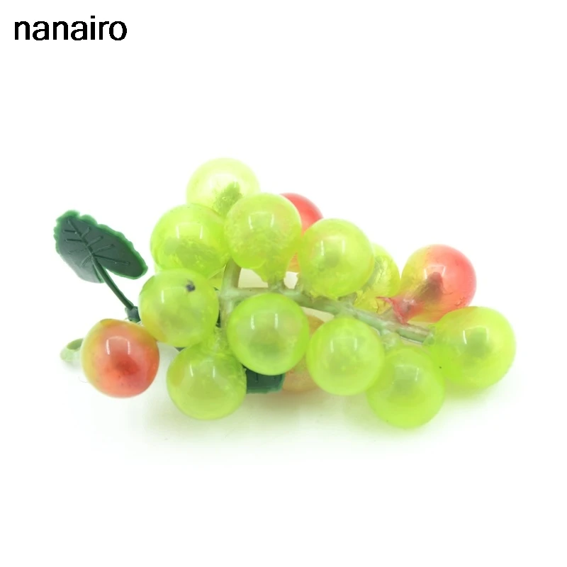 Cheap 3pcs / 7cm artificial plastic simulation fruit grape wedding decoration home kitchen Christmas gift clip accessories