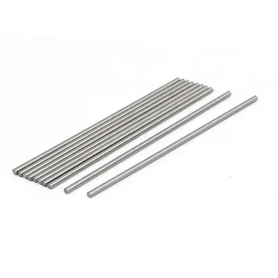 2.5mm Dia 100mm Length HSS Round Shaft Rod Bar Lathe Tools Gray 10pcs