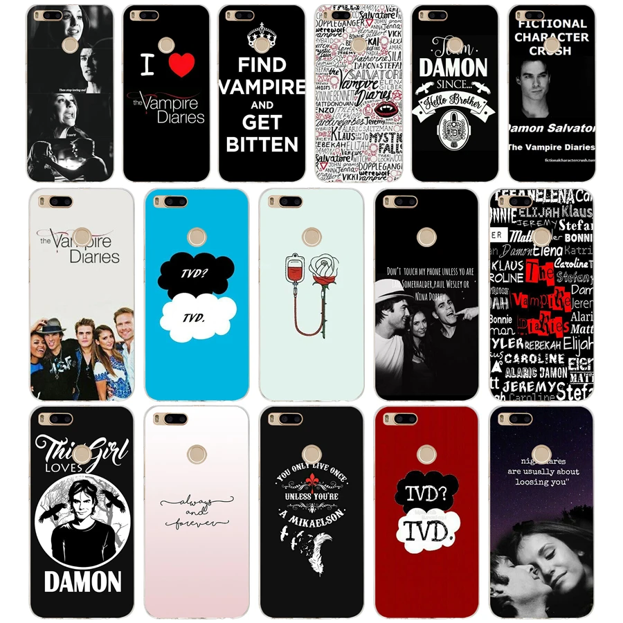 124SD The Vampire Diaries 02  Soft Silicone Tpu Cover phone Case for xiaomi redmi 4A 4X note 4 4x mi A1 A2 lite