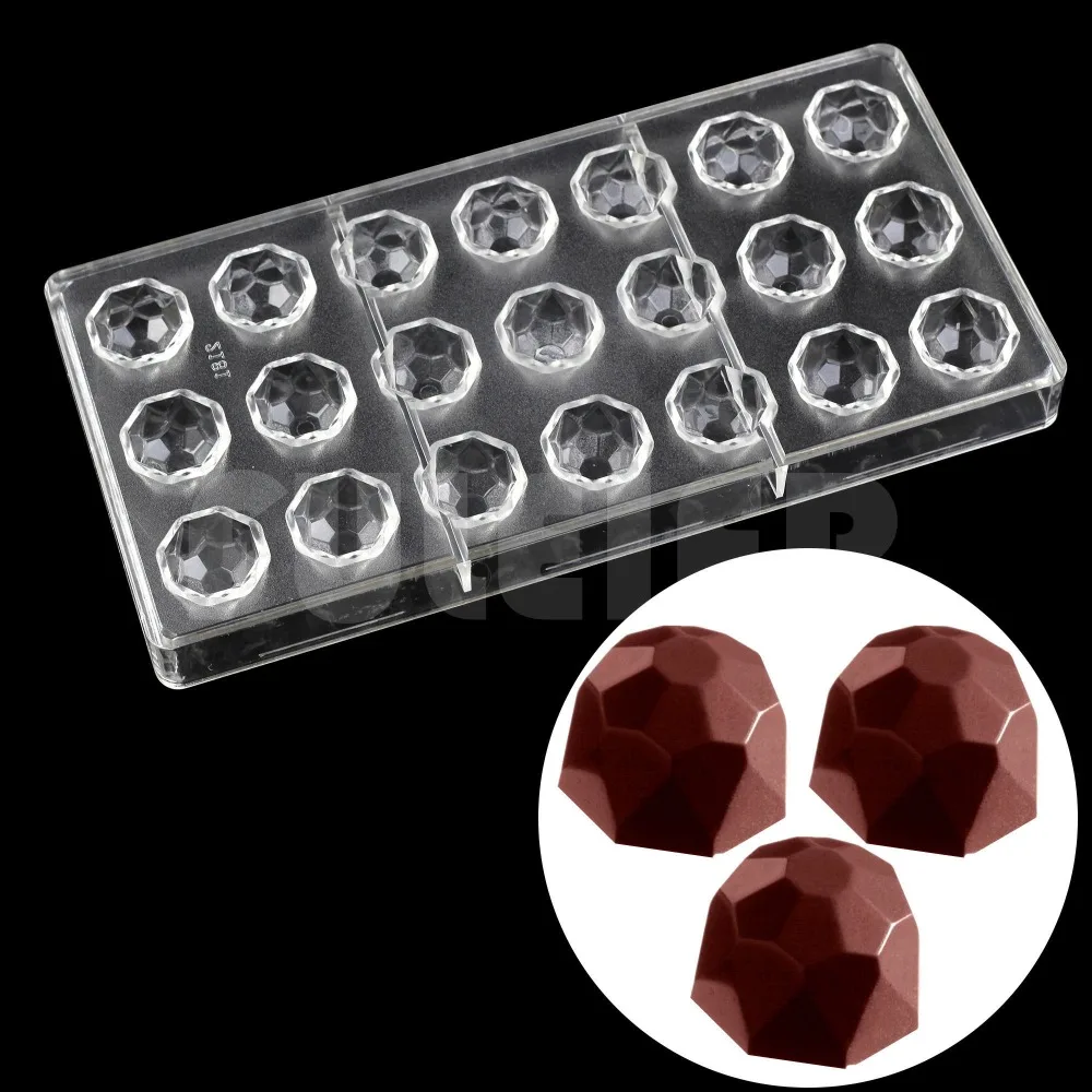 

Kitchen tools fancy diamond shape chocolate molds,3d food baking polycarbonate chocolate mold,candy cake chocolate pastry tools