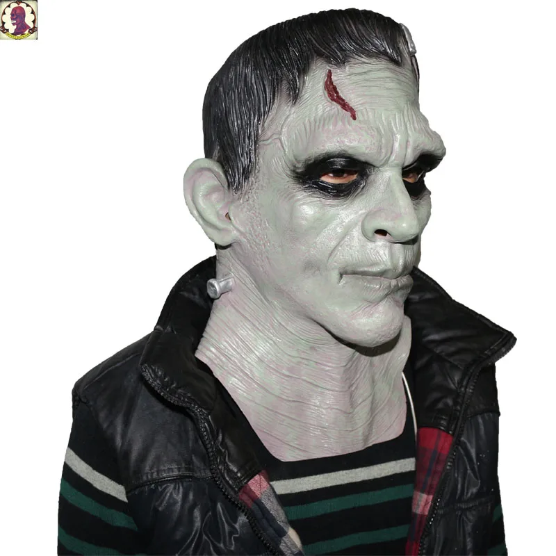 فرانكنشتاين قناع الشيطان وحوش تأثيري أقنعة غيبوبة الشر اللاتكس Masques أنيمي الوجه الماسكارا تجهيزات حفلة الهالوين