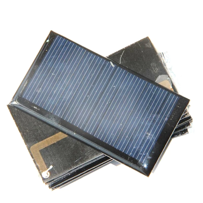 BUHESHUI modul sel matahari polikristalin Mini, pengisi daya Panel surya DIY 0.5W 6V untuk pengisian daya baterai 3.7V 80*45*3MM 10 buah