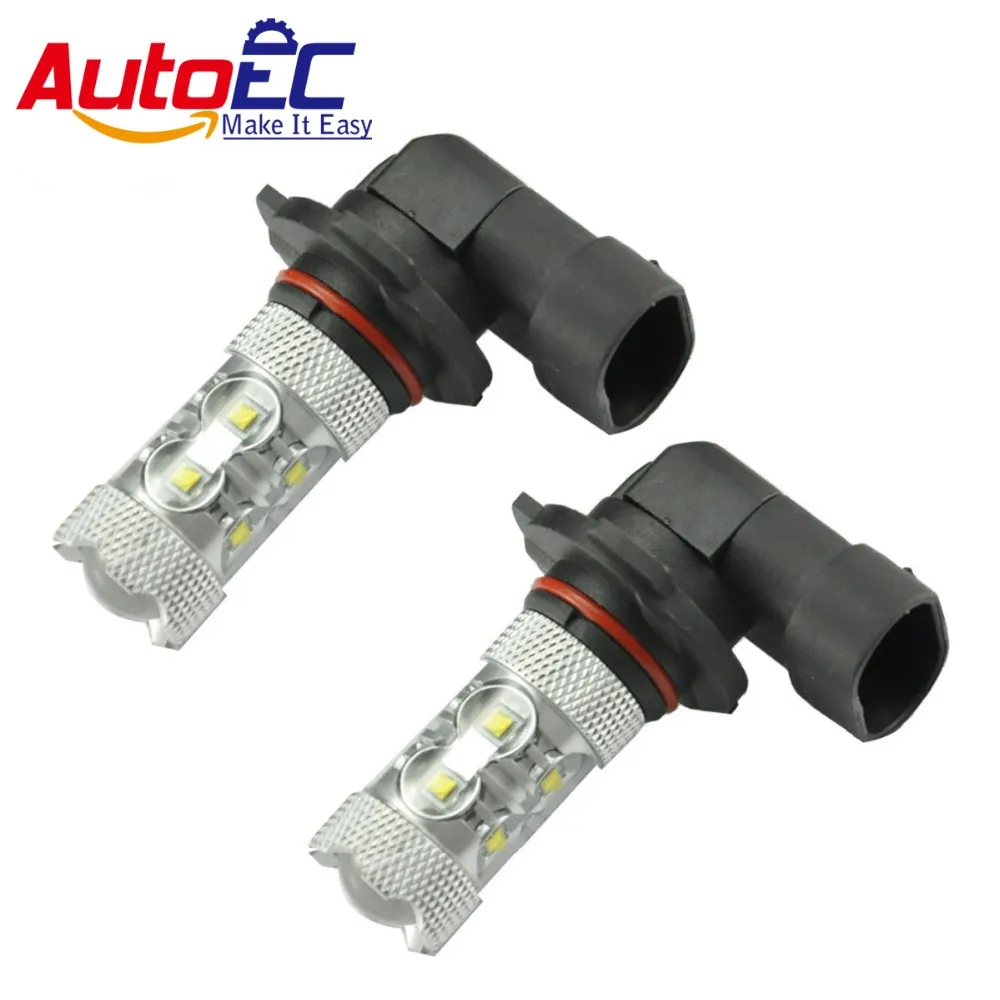 

AutoEC 2x H10 50w 9140 9145 9005 9006 Super Bright Car Fog day time running Light DRL Bulb Lamp White 12v