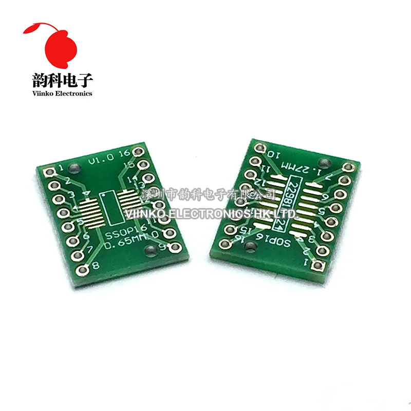 10PCS TSSOP16 SSOP16 SOP16 to DIP16 Transfer Board DIP Pin Board Pitch Adapter