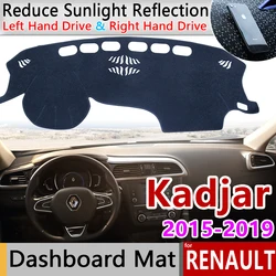 for Renault Kadjar 2015 2016 2017 2018 2019 Anti-Slip Mat Dashboard Cover Pad Sunshade Dashmat Protect Carpet Car Accessories