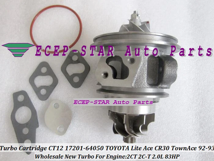 Free Ship Turbo CHRA Cartridge CT12 17201-64050 1720164050 17201-64040 For TOYOTA Lite Ace CR30 TownAce Camry CV10 2CT 2C-T 2.0L