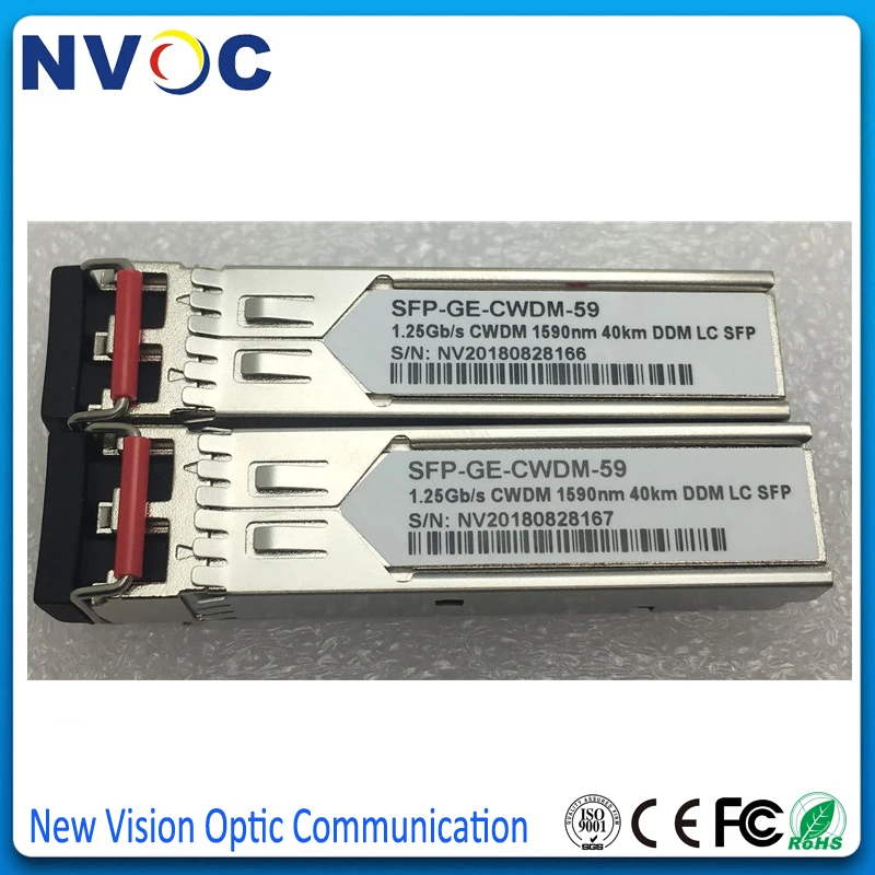 Free Shipping 1.25G 1390nm 1410nm 1430nm 1450nm 1470nm 1490nm   CWDM SFP Module Dual Fiber LC DDM SFP Optic Transceiver