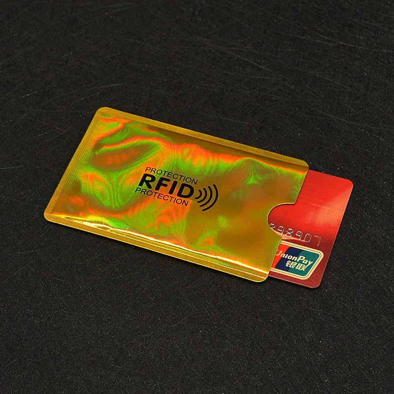 Rfid Credit Card Cover Aluminum Foil Wallet for Credit Cards Rfid Blocking Card Protection