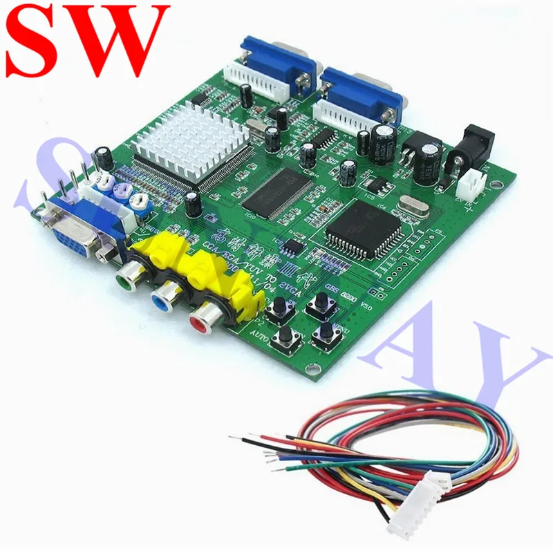 

GBS-8220 CGA to VGA Converter Video Games Board Double VGA Output for CRT LCD PDP Monitor Arcade Game Machine