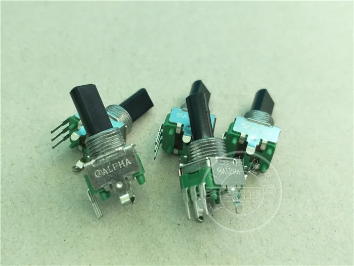 4pcs for ALPHA RV09AF 09 vertical single potentiometer C1K B50K B100K A500K / handle with thread length 16MM