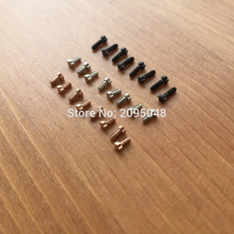 8piece/set black PVD/silvery/rose gold 5 prongs RM watch screw for Richard Mille watch bezel RM011 RM052 RM27 RM050 parts tools