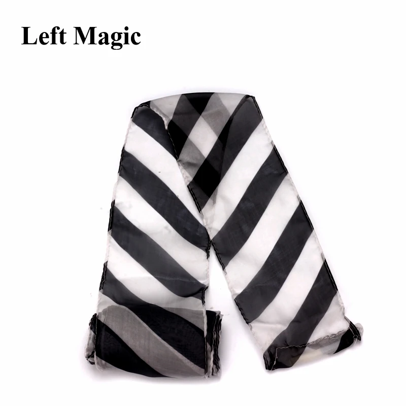 Glove To Zebra Streamer Silk Scarf Magic Tricks Professional Magician Street Stage Party Magia Props Magic Classic Toys G8144