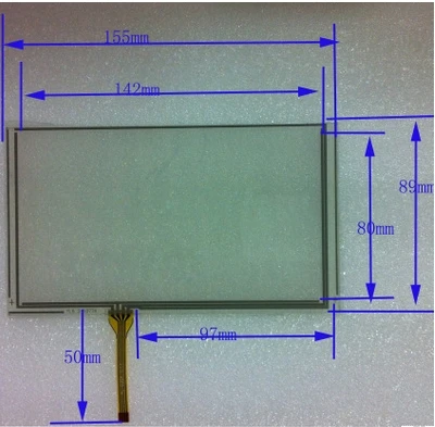 

10pcs/lot New 155*89 mm 6.5 inch resistance touch screen