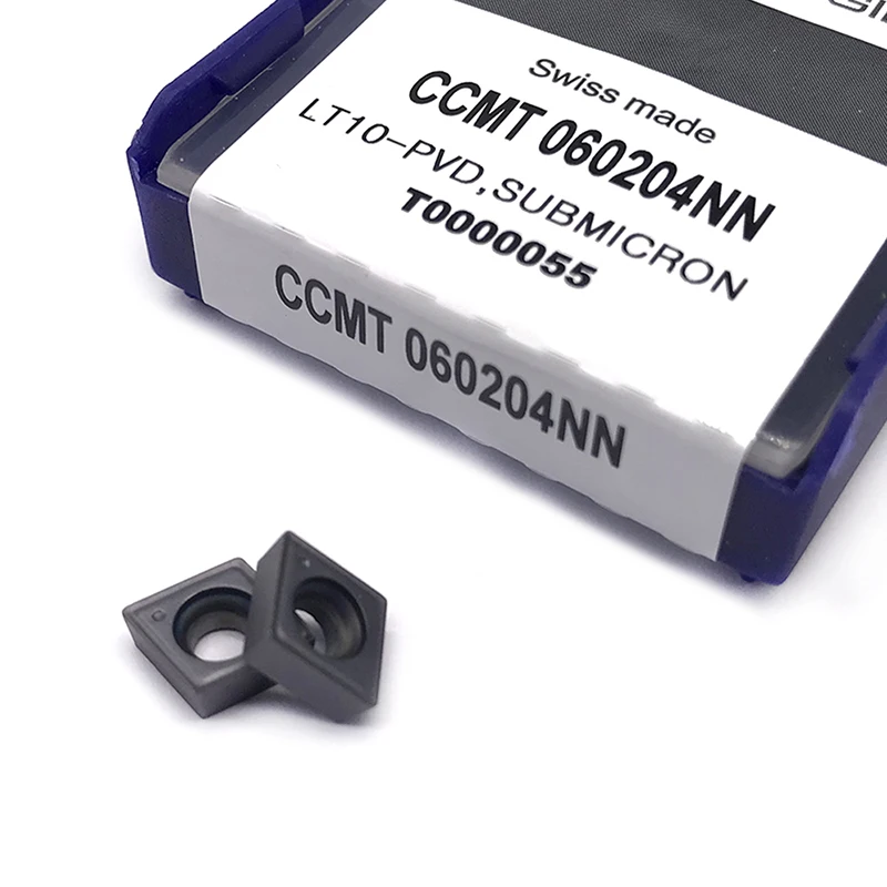 CCMT060204 NN LT10 คาร์ไบด์ภายในหลังตัดเครื่องมือ ccmt 060204nn เครื่อง cnc ตัดเครื่องมือทังสเตนคาร์ไบด์