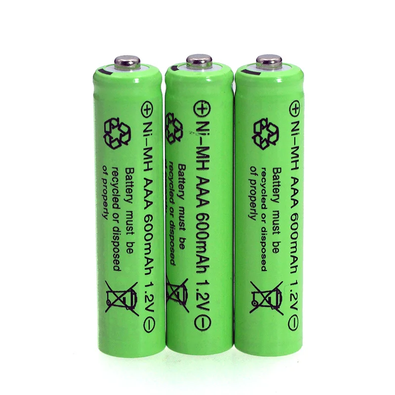 1.2V NI-MH AAA Batteries 600mAh Rechargeable nimh Battery 1.2V Ni-Mh aaa For Electric remote Control car Toy RC ues