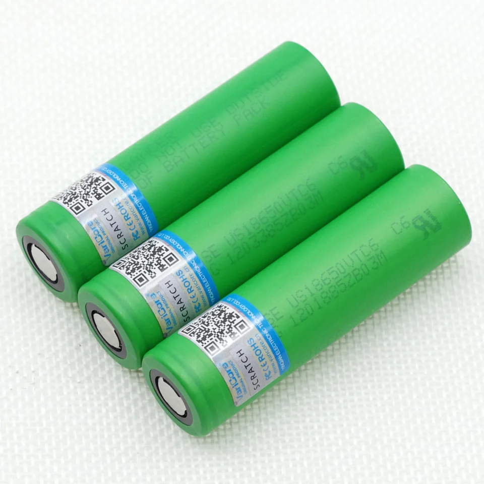 4 pcs. Varicore VTC6 3.7 V 3000 mAh 18650 Li-Ion Battery 30A discharge  US18650VTC6 Flashlight Tools E- battery cigarette