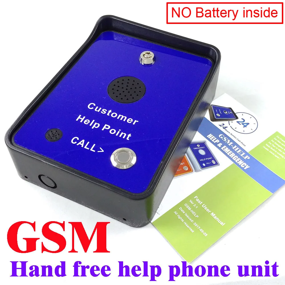 

GSM service phone system audio intercom alarm emergency help calling phone service intercom