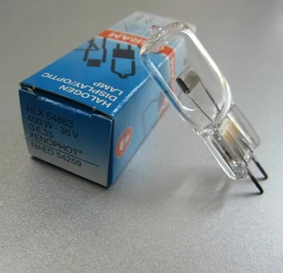 

Osram HLX64663 36V400W EVD G6.35 Halogen Display/Optic Lamp Bule Microscope Lamp Life: 50H