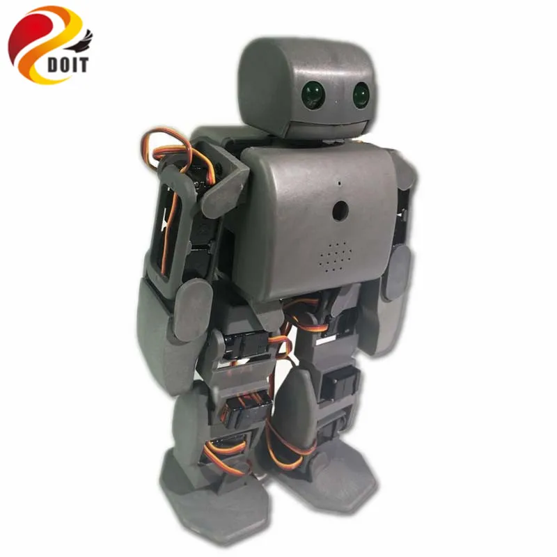 18 DOF humanoid Biped Robot Educational Robot Kit Servo Bracket With 18pcs Servo for Dance/ Fighting by ESP8266 diy rc toy