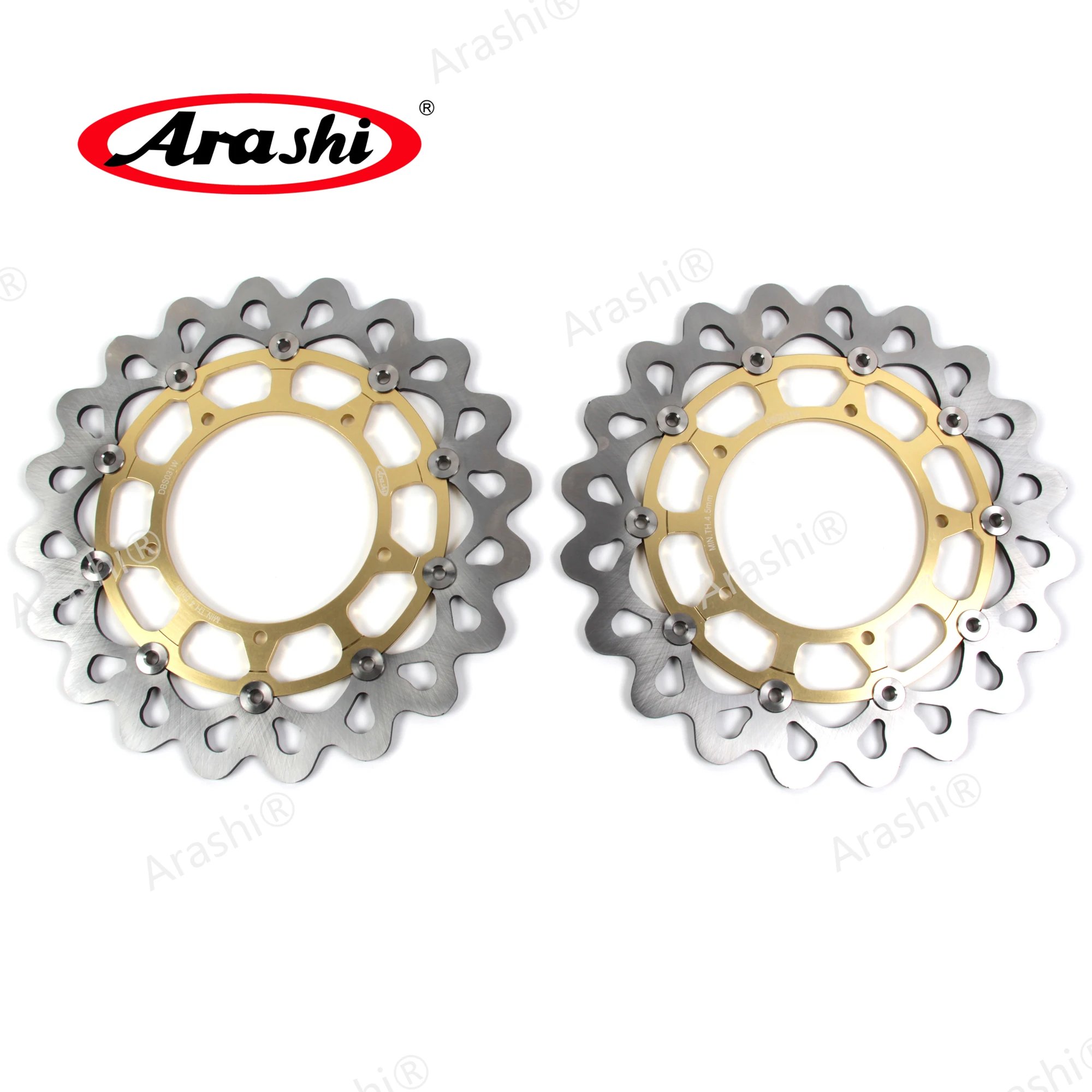 ARASHI For YAMAHA YZF R1 1000 Front Brake Disc 2004 2005 2006 CNC Brake Disks Rotors Motorcycle YZF-R1 YZF R1M 2015 - 2021