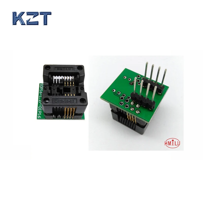 SOP8 to DIP8 Socket SOP8 socket Pitch 1.27mm IC Body Width 3.9mm 150mil IC Test Adapter EZ CH341 CH341 Programer