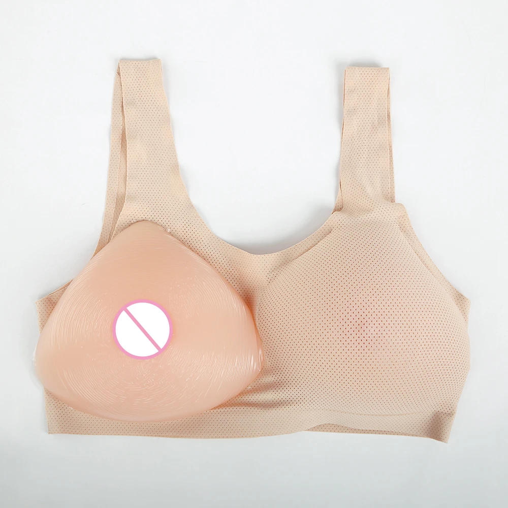 B-E Cup Silicone Breast Form Fake Breast Chest Pad CD Dressing With Underwear Bra+Insert Silicone Breast Forms Full Cup Seamless