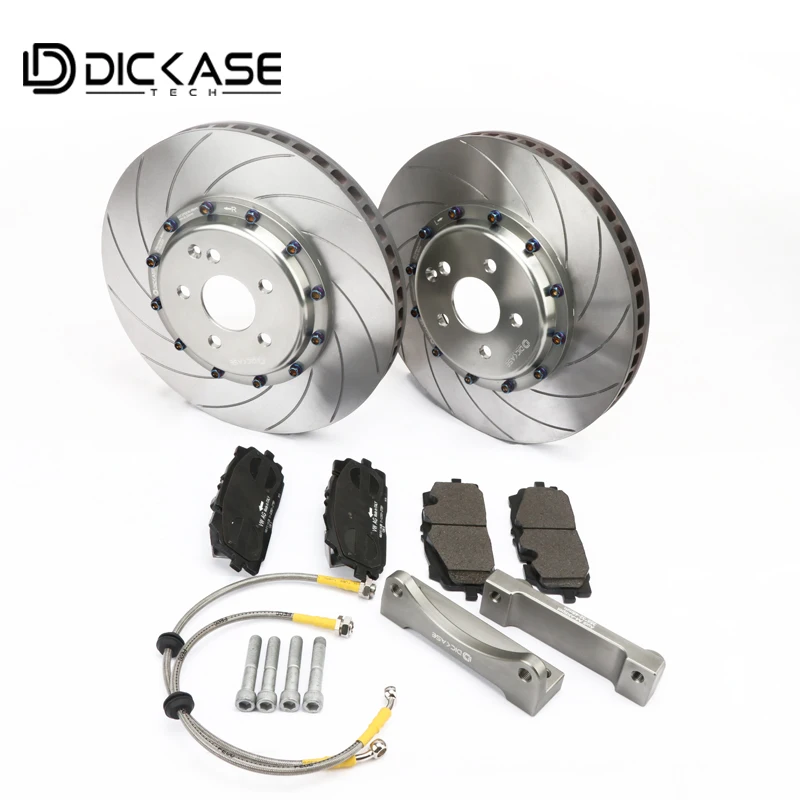 355mm Forged Technology DICASE Brake Discs for Cp9040 Six Piston Red Motorcycle Brake Caliper Fit for Adui A4 Front(B5/B6/B7/B8)