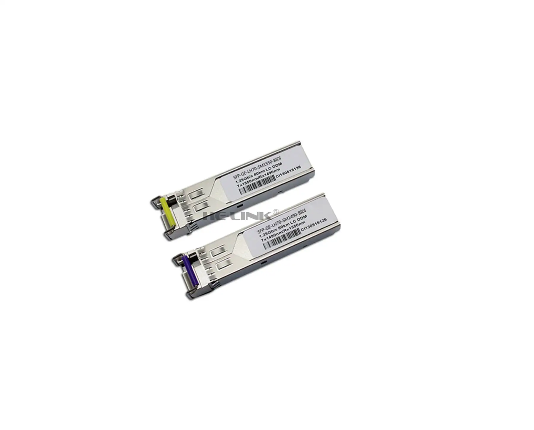 

LODFIBER SFP-GE-LH70-SM1490-BIDI/SFP-GE-LH70-SM1550-BIDI H-3-C Compatible 1.25G 1490/1550nm BiDi 80km Transceiver