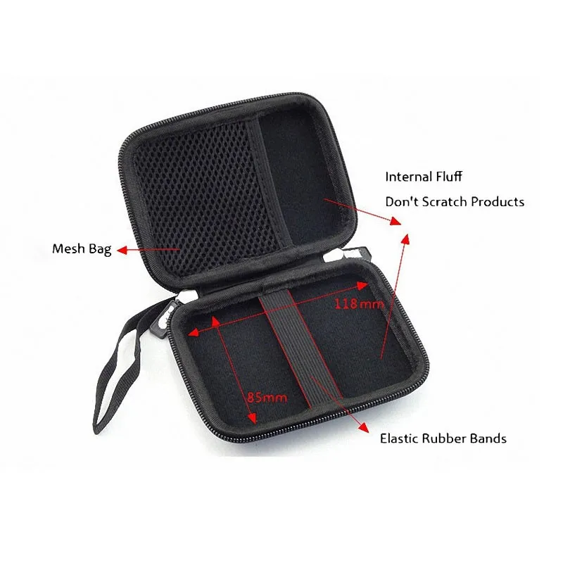 Внешний жесткий диск GUANHE 2,5 дюйма, защитная сумка, внешний аккумулятор для мобильного телефона, чехол для внешнего жесткого диска, сумка для жесткого диска для seagate/WD