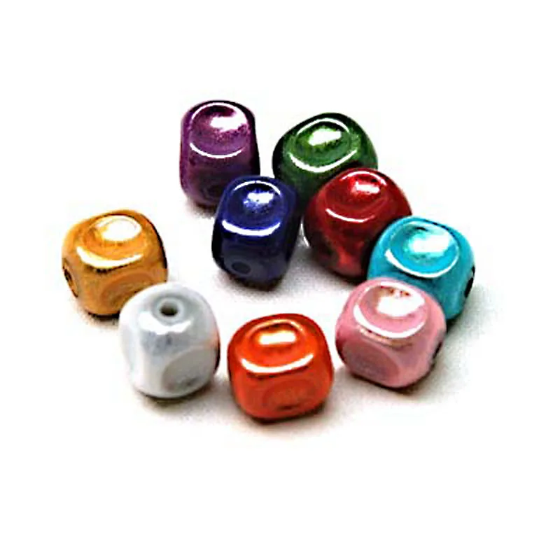 Miracle beads,perle magiques cube 7x8mm mixed color miracle dice miracle beads,loose beads,sold of 800 pieces