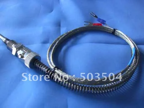 spring loaded thermocouple, K/E/T/N type, compensation cable, spring fixed,water-proof,EMS freeing