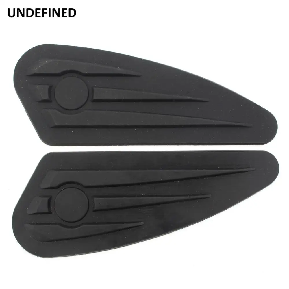 Motorcycle Vintage Gas Tank Pads Anti Slip Grip Traction Pad Sticker Side Fuel Decal For Harley Dyna Electra Glide Universal