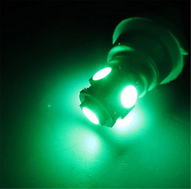 10pcs ,T10 Wedge 5-SMD 5050 Xenon LED Light bulbs 192 168 194 W5W 2825 158 clearance lamp White yellow red blue daytime running