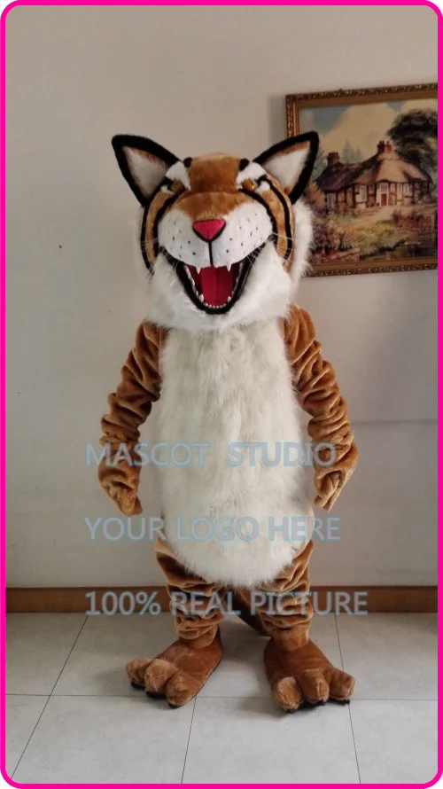 mascot  tan bobcat tiger wildcat mascot cotume custom fancy costume anime mascotte theme fancy dress carnival costume