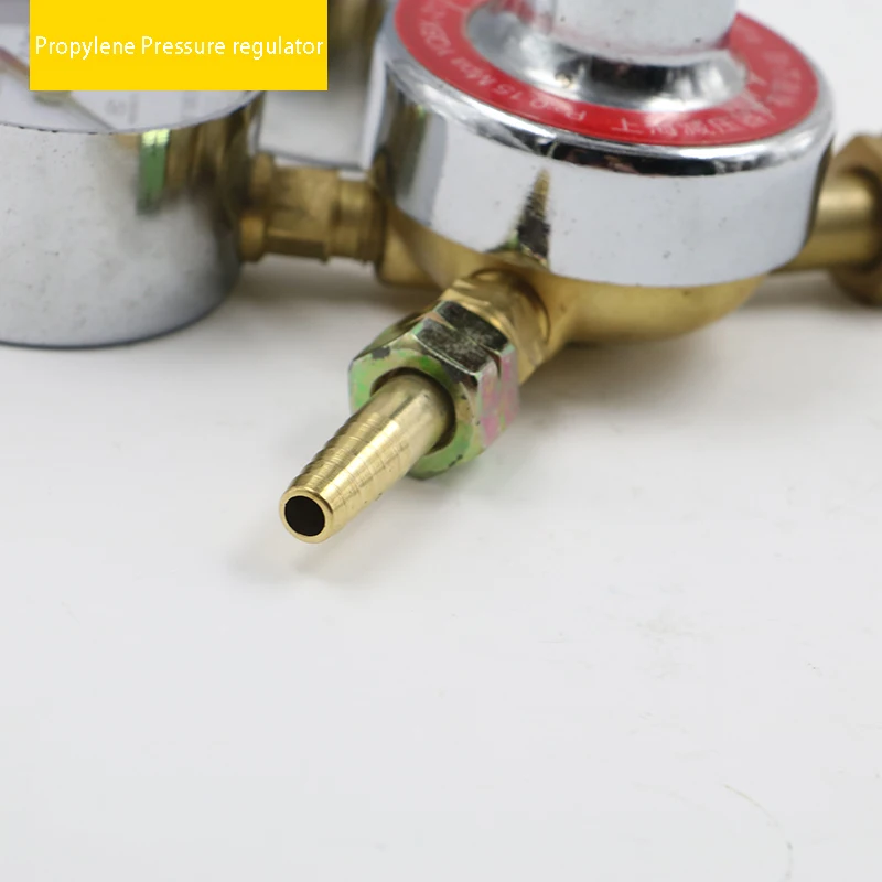 G5/8 ''Propylene Reducer Regulator Tekanan Pressure Gauge