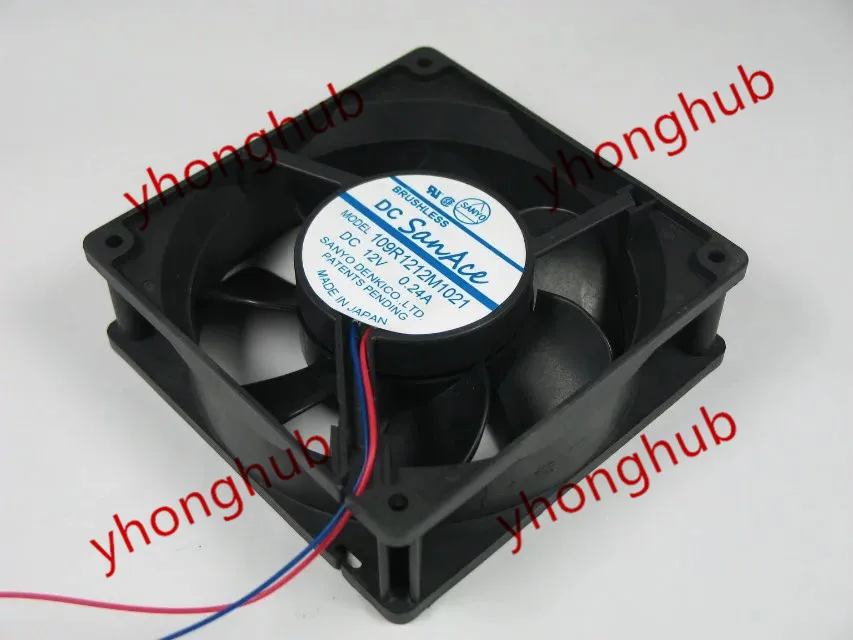 

SANYO DENKI 109R1212M1021 DC 12V 0.24A 120x120x38mm Server Cooling Fan