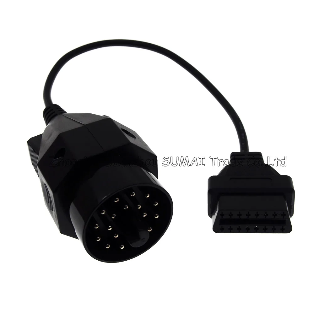 Good quality 20 Pin to obd2 16 Pin cable connector,OBD2 conversion plug for BMW etc.car