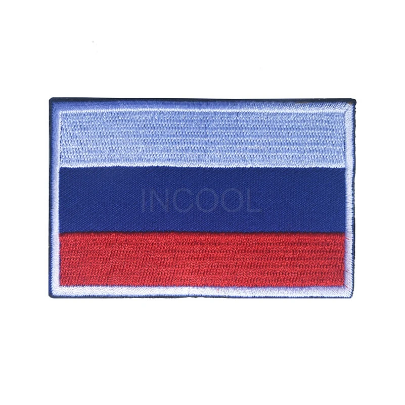 Embroidery/Rubber Patch Russia Russian Flag Patch Embroidered/PVC Patches For Jackets Backpack Cap