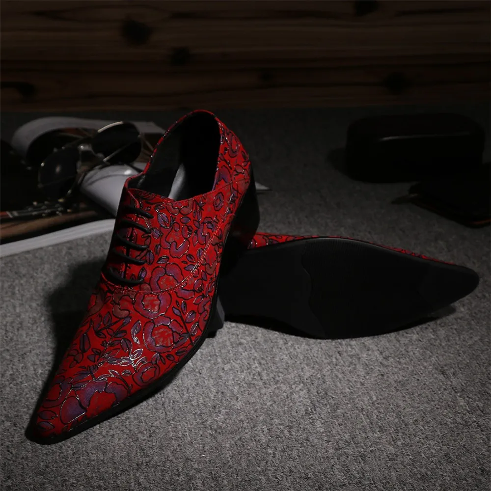 Choudory Men shoes luxury brand Italian red mens velvet slippers zapatos hombre vestir Leather gold dress shoes men loafers