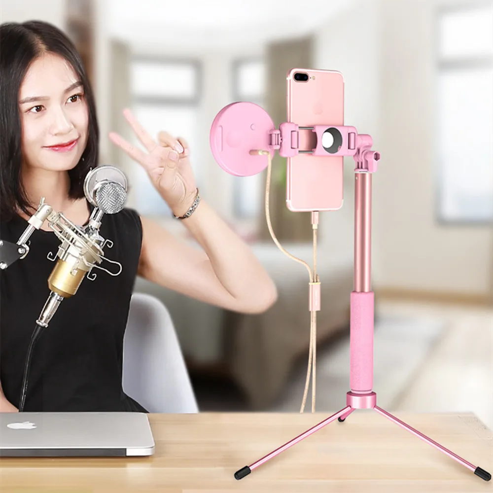 Dimmerabile LED Selfie Anello di Luce Video di Youtube Live 3200 k Photo Studio Luce Con Il Supporto Del Telefono Presa USB Con Selfie stickTripod