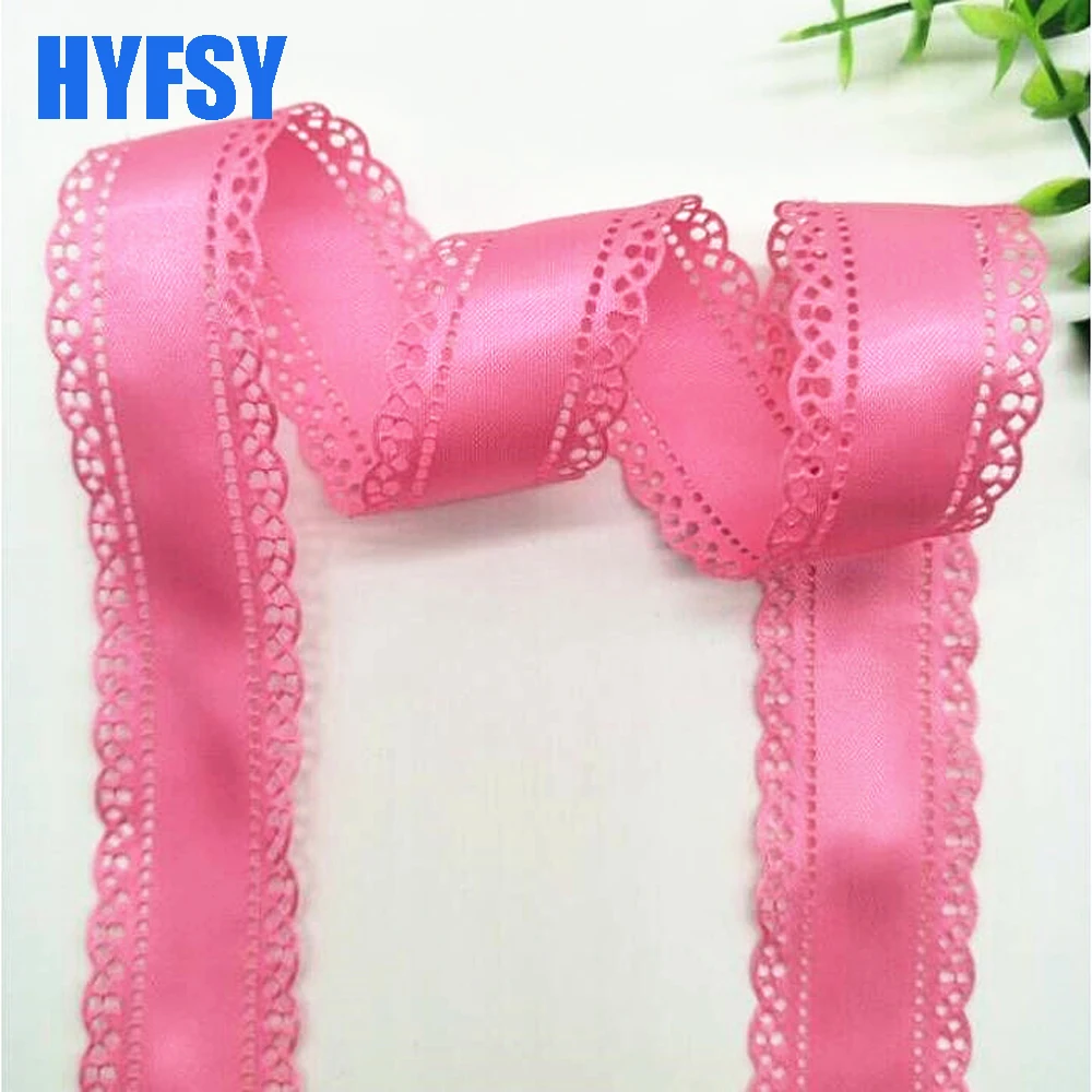 10 yard 30mm pita renda DIY hadiah kemasan hiasan kepala sabuk buatan tangan bahan satin rambut busur poliester