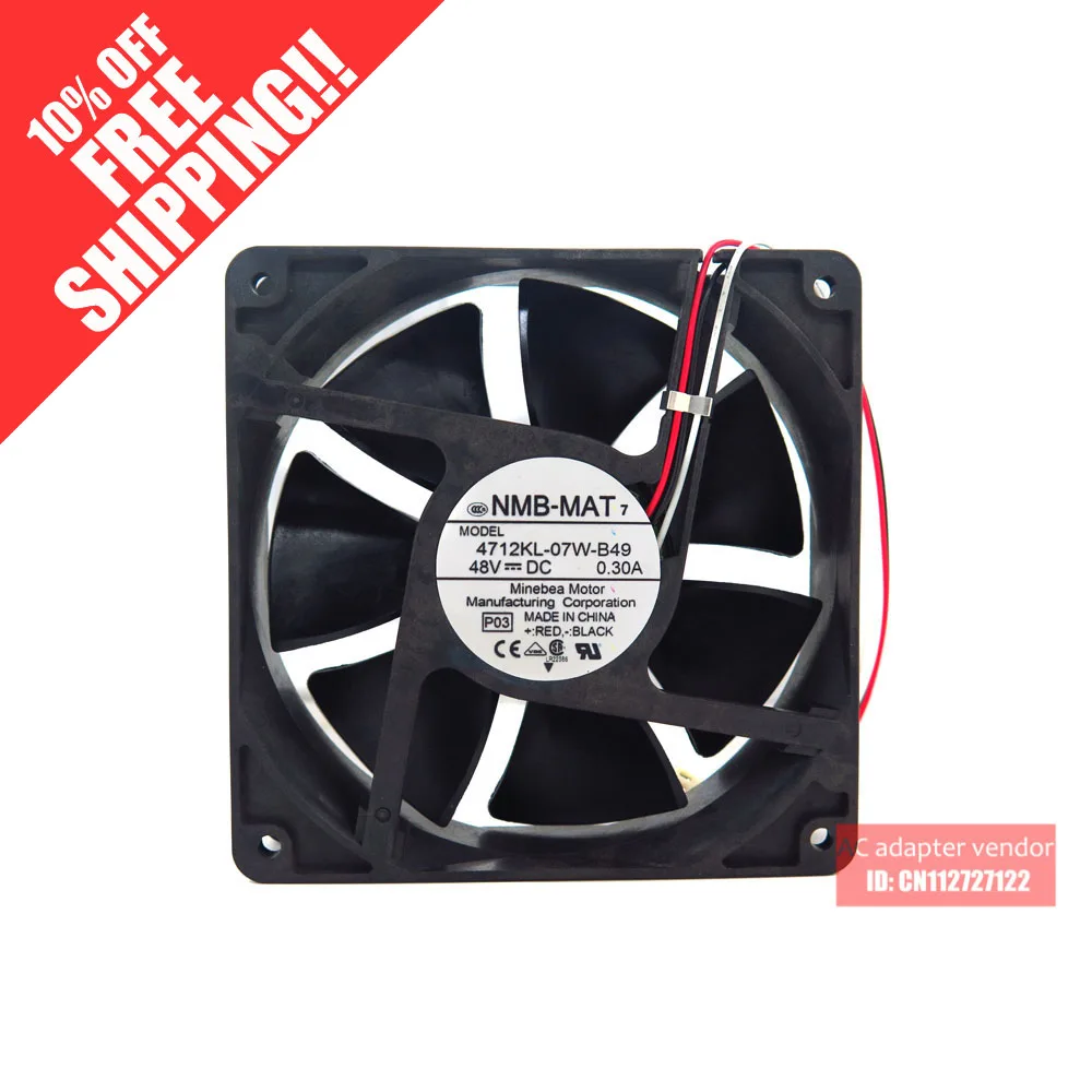 

4712KL-07W-B49 NMB-MAT 12032 48V 3 wire cooling fan