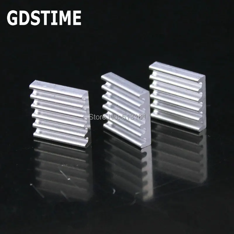 100PCS Gdstime Aluminum Heatsink Cooling 13x13x3mm Chipset Heat Sink RAM Radiator Cooler