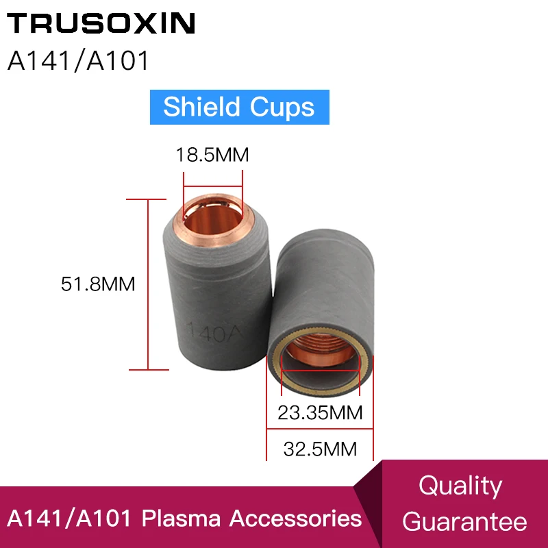 Non-original A141 Plasma Torch Consumables Kit 4pcs Cutting Electrode Nozzle Tip Shield PR0101 PD0101 PC0101 PE0101 CV0011