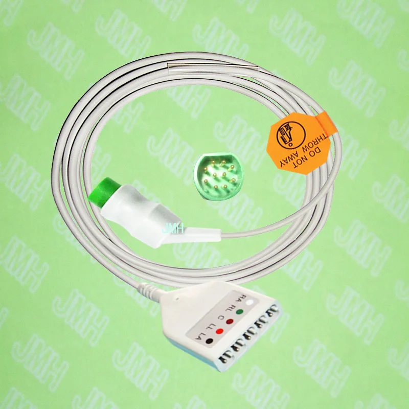 

Compatible with 10pin Siemens ECG Machine the 5-lead LL trunk cable,AHA and IEC label included.