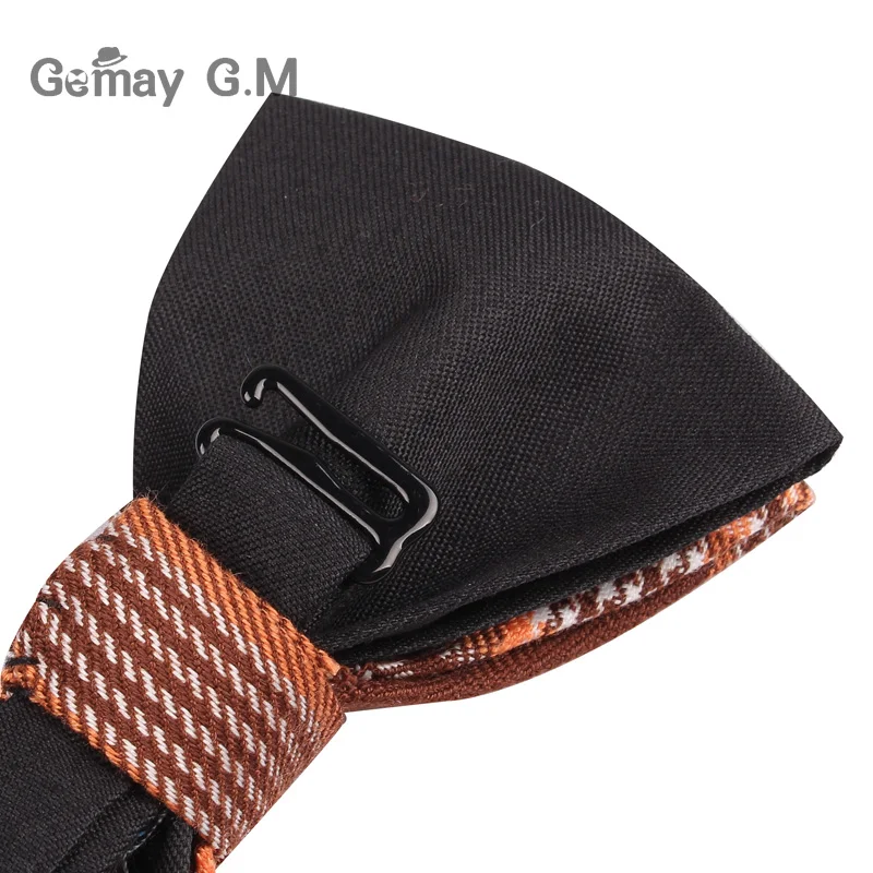 Nam Bowtie Cổ Điển Cotton Phối Nơ Dành Cho Nam Nơ Trưởng Thành Kẻ Sọc Dây Thắt Nơ Cho Kinh Doanh Cưới Cravats