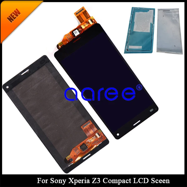 100% tested Gurantee For Sony Xperia Z3 Compact LCD Display For Sony Xperia Z3 mini Screen Touch Digitizer Assembly + adhesive