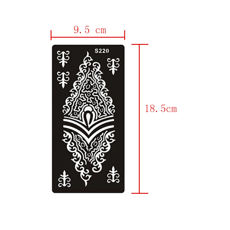 Reusable Temporary Airbrush Henna Tattoo Templates Stencil For Hand Finger Painting, Mehndi Indian Henna Tattoo Stencils